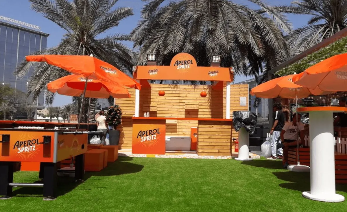 Aperol Spritz garden bar