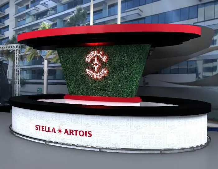 Stella Artois round bar